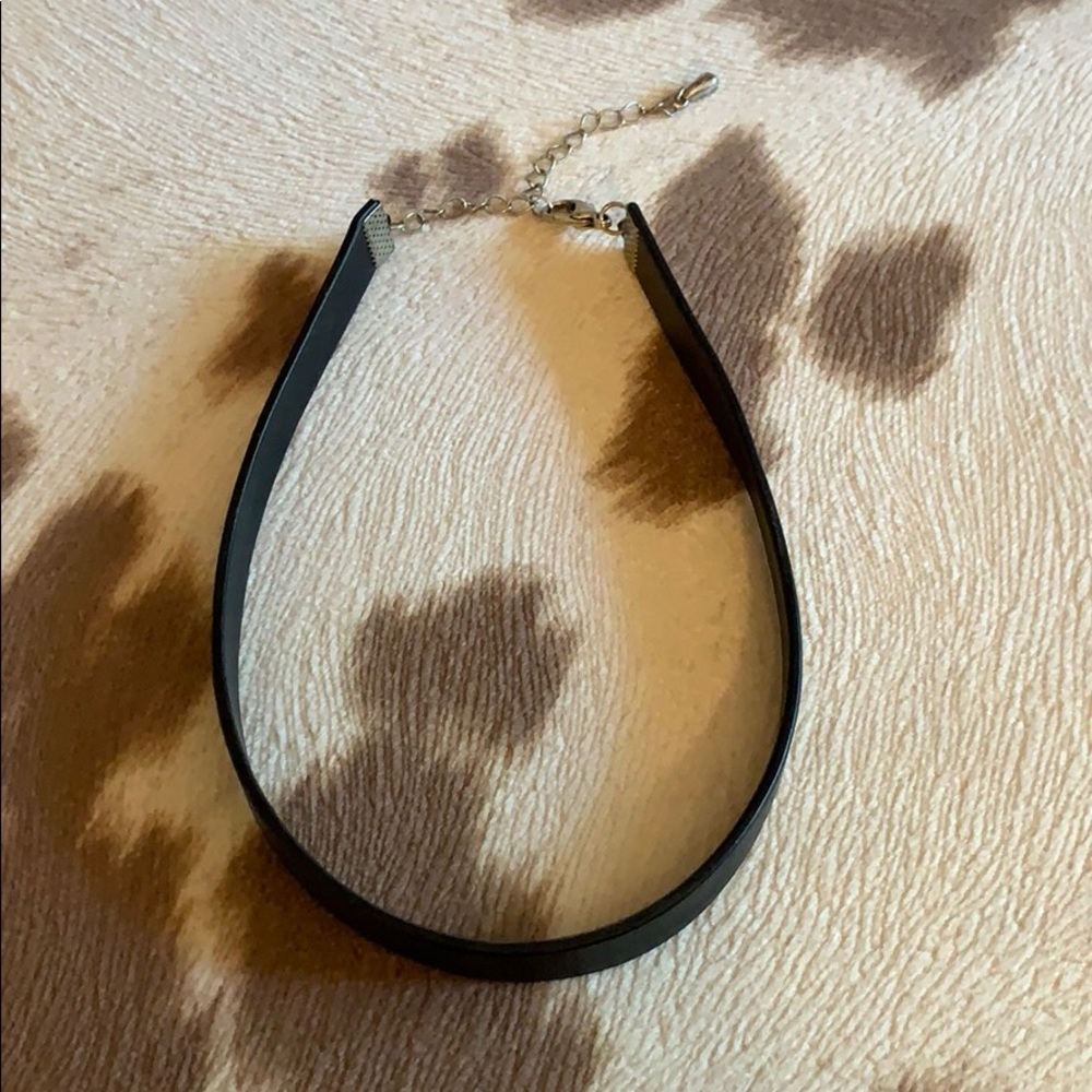 Patent leather choker necklace!